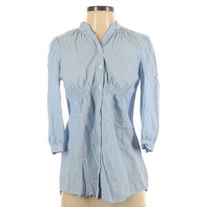 Anthropologie Odille Striped Cotton Blouse